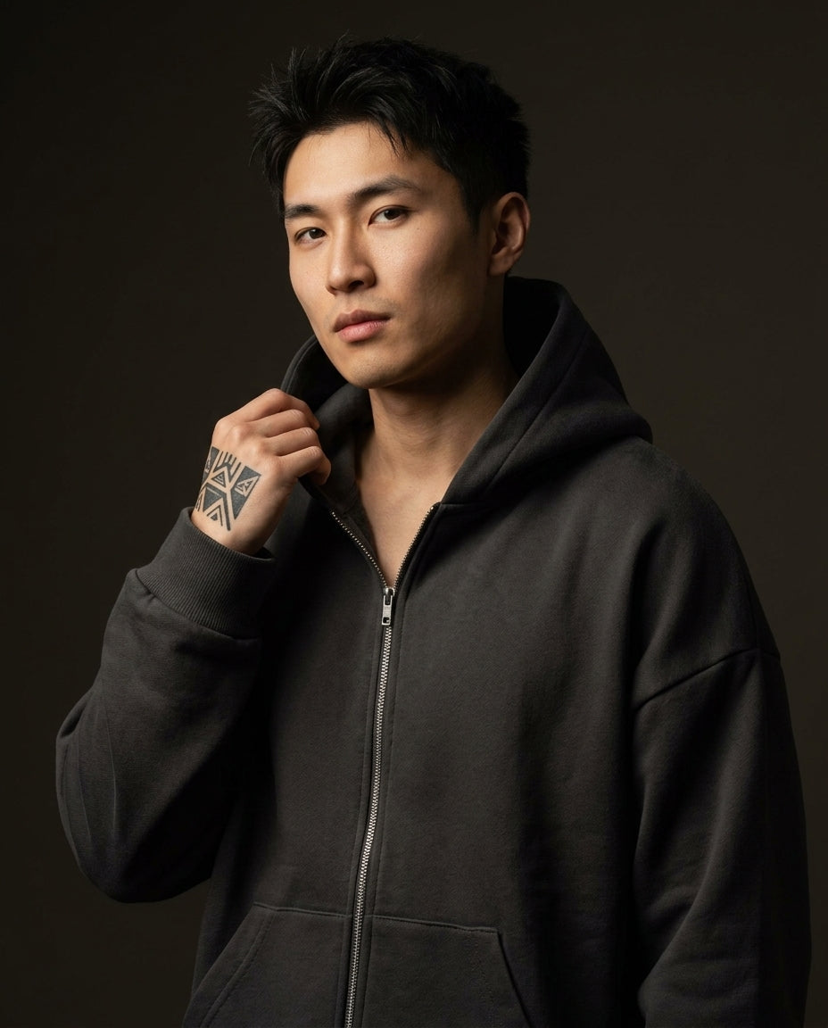 lifestyle — Hero 3050 HERO- MAX Unisex Blank Full Zip Hoodie