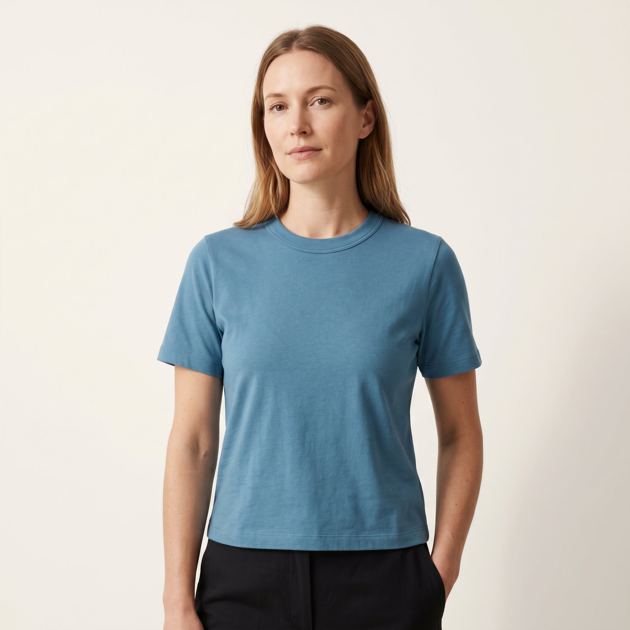 lifestyle — AA102 American Apparel 102 Fine Jersey Women's Boxy Tee