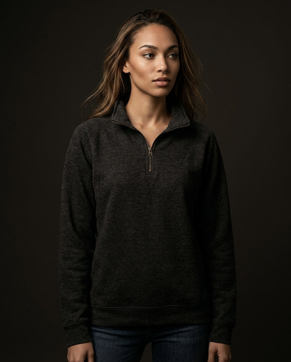 lifestyle — Comfort Colors 1580 Adult Quarter-Zip Sweatshirt