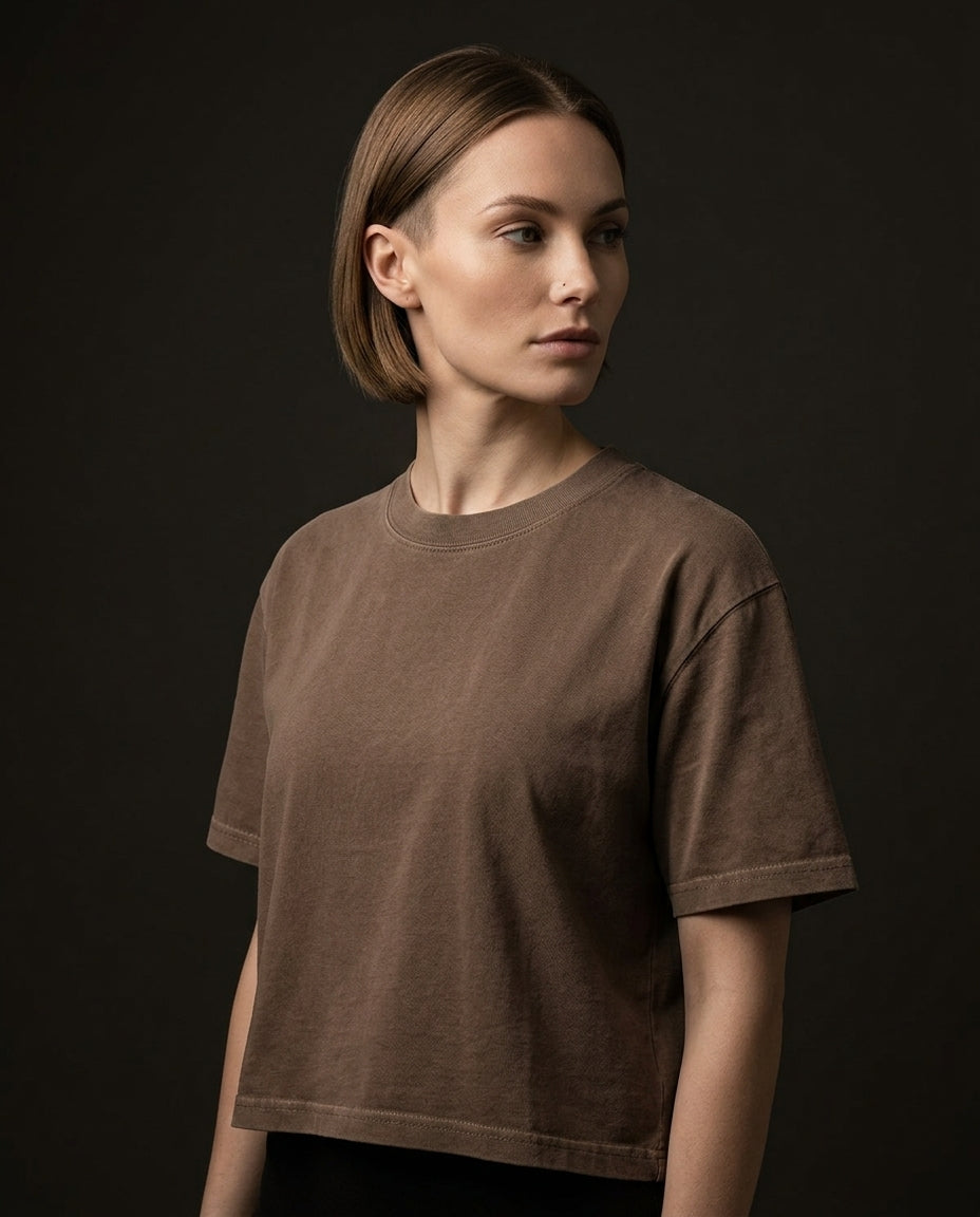 lifestyle — ATC 1700L Garment-Dyed Heavyweight Ladies' Boxy Tee