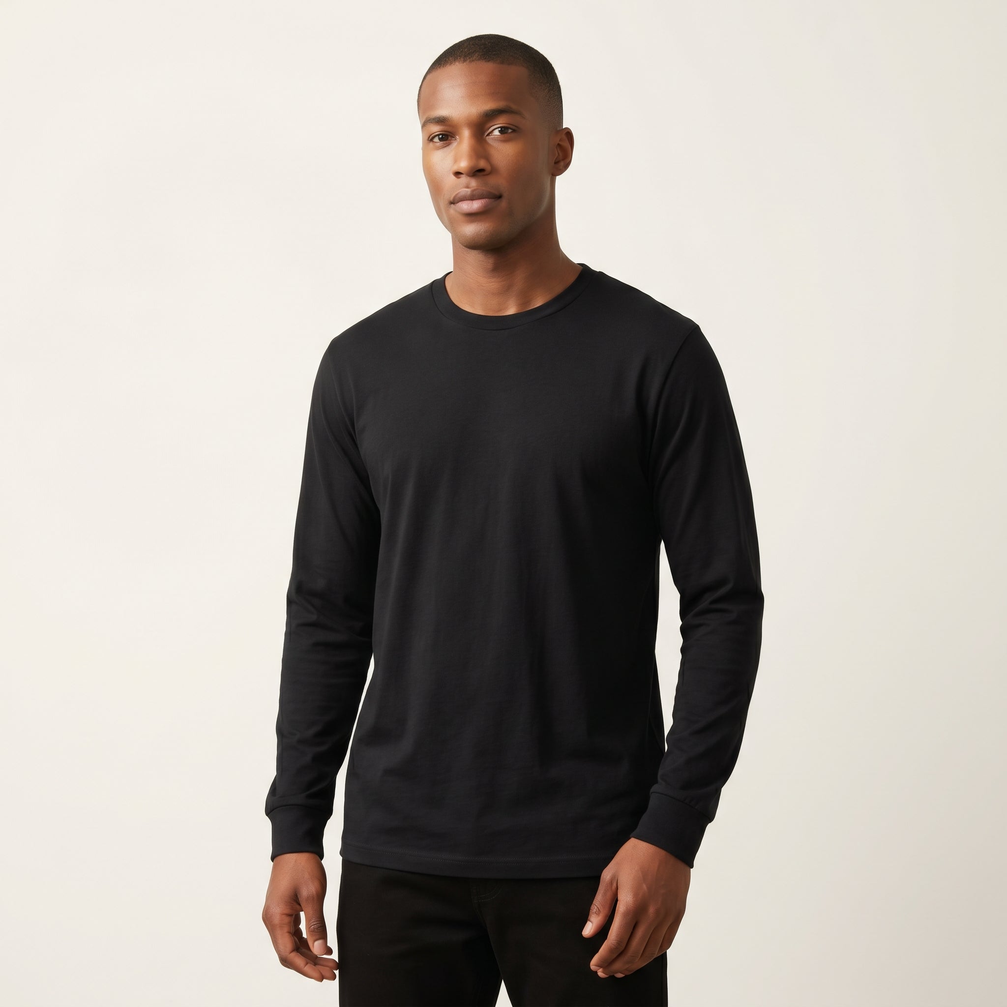 lifestyle — M&O 3520 Poly-Blend Long Sleeve Tee