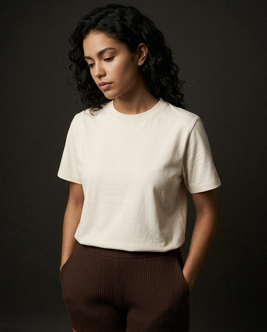 lifestyle — Bella Canvas 6110 Women's 6 oz Heavyweight Tee