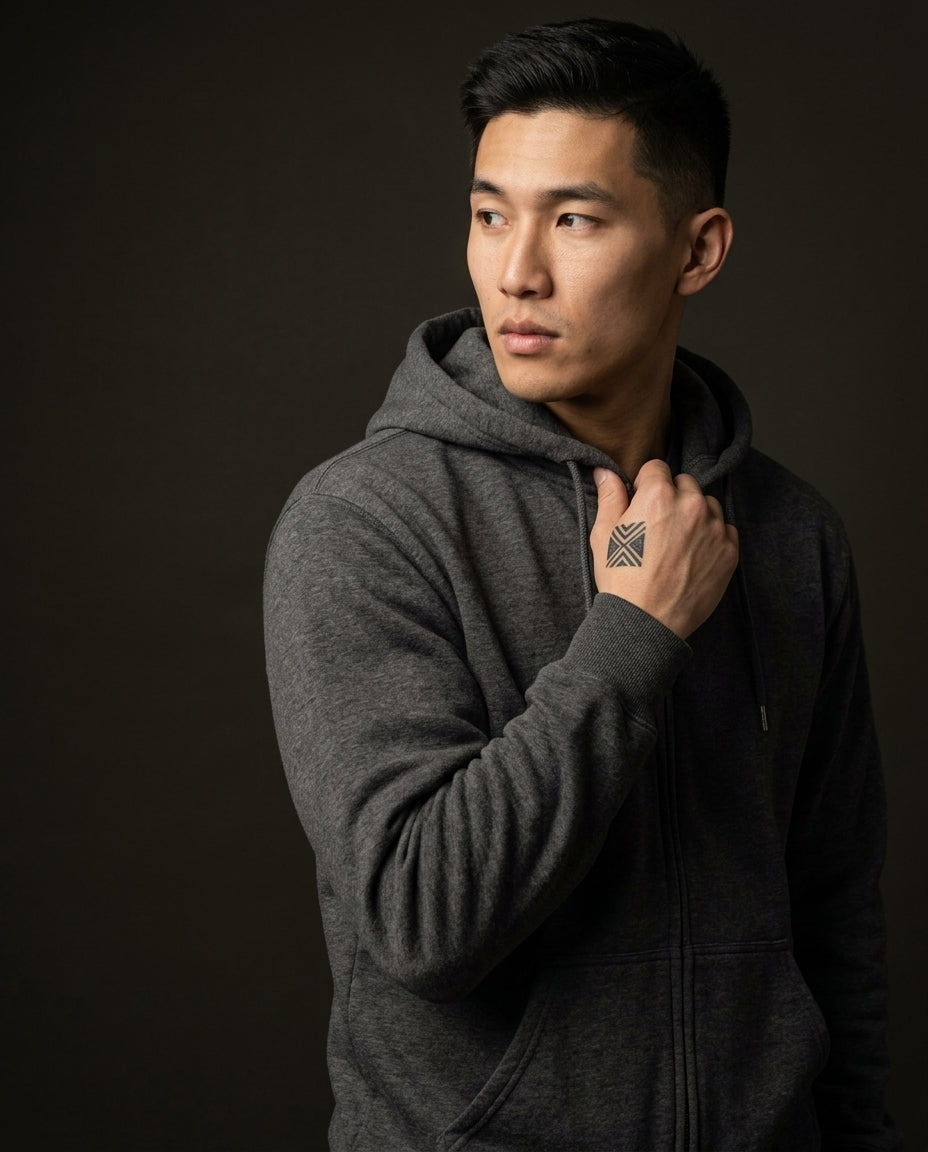 lifestyle — Carhartt K122 Men's Marquette Loose Fit Full Zip Hooded Sweatshirt